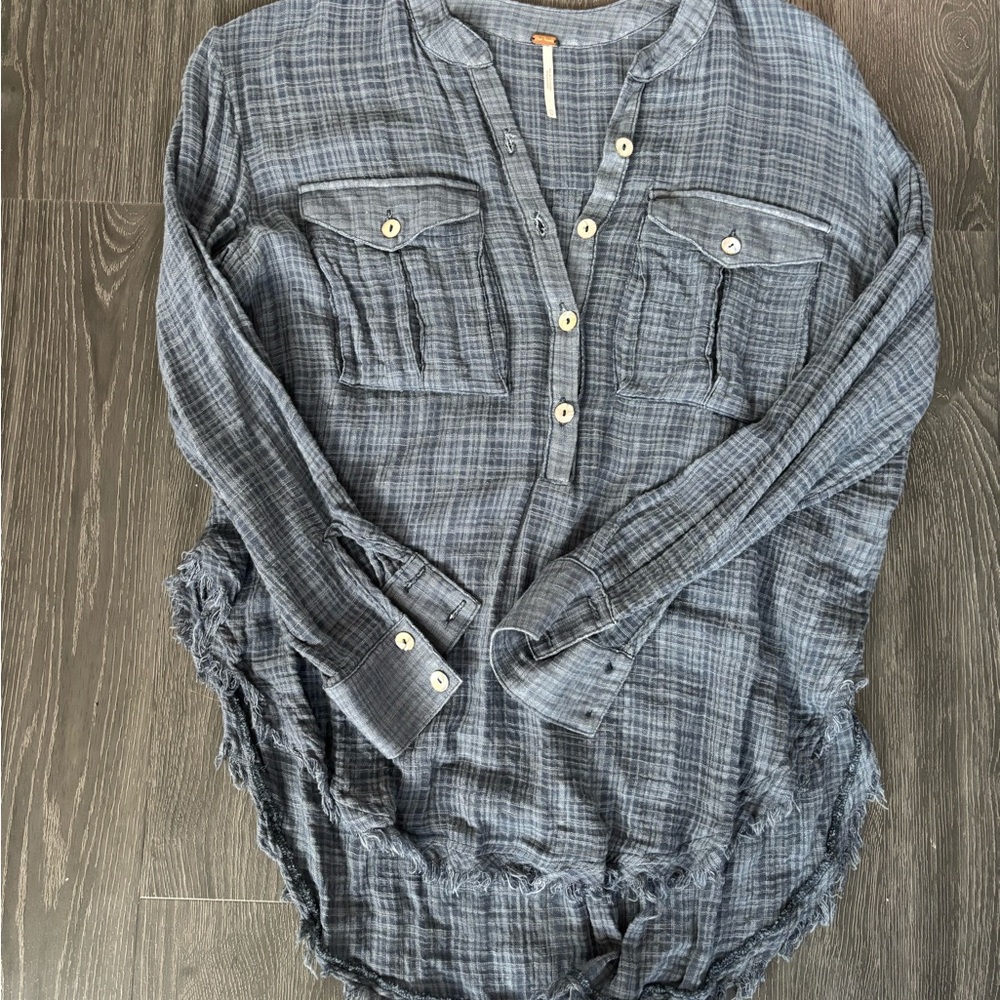 Free People Plaid Shirt